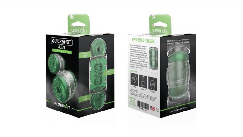 Fleshlight Quickshot Alien Lady/Butt - Metallic Green Freaks Male Masturbators | LPZATG731