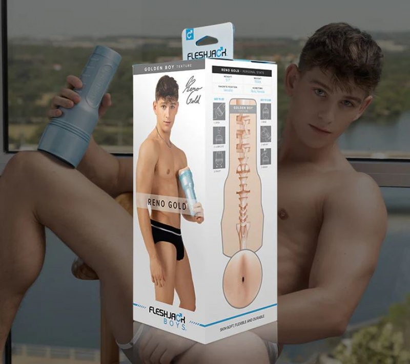 Fleshlight Reno Gold Male Pornstar Replicas | DHPUQE876