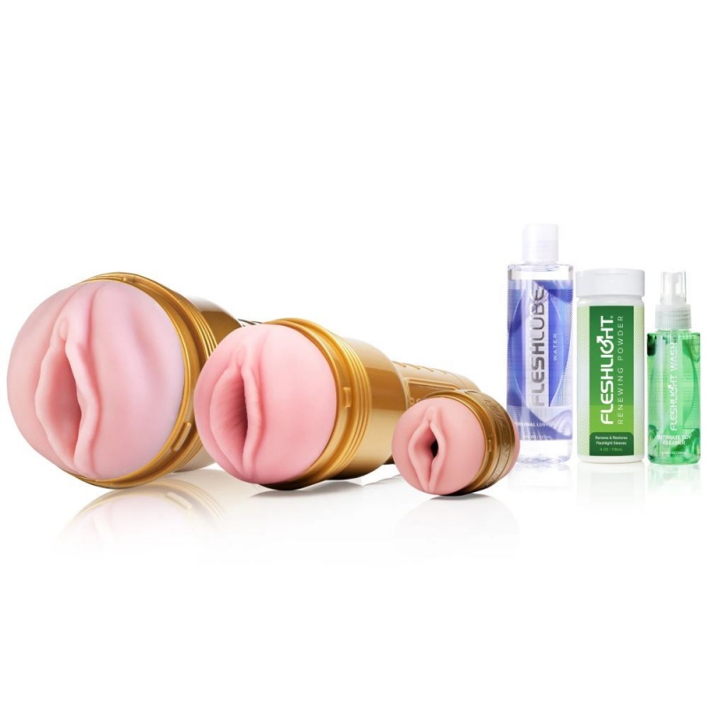 Fleshlight Up All Night Stamina Training Unit Lady Pack Male Masturbators | BLWHUG903